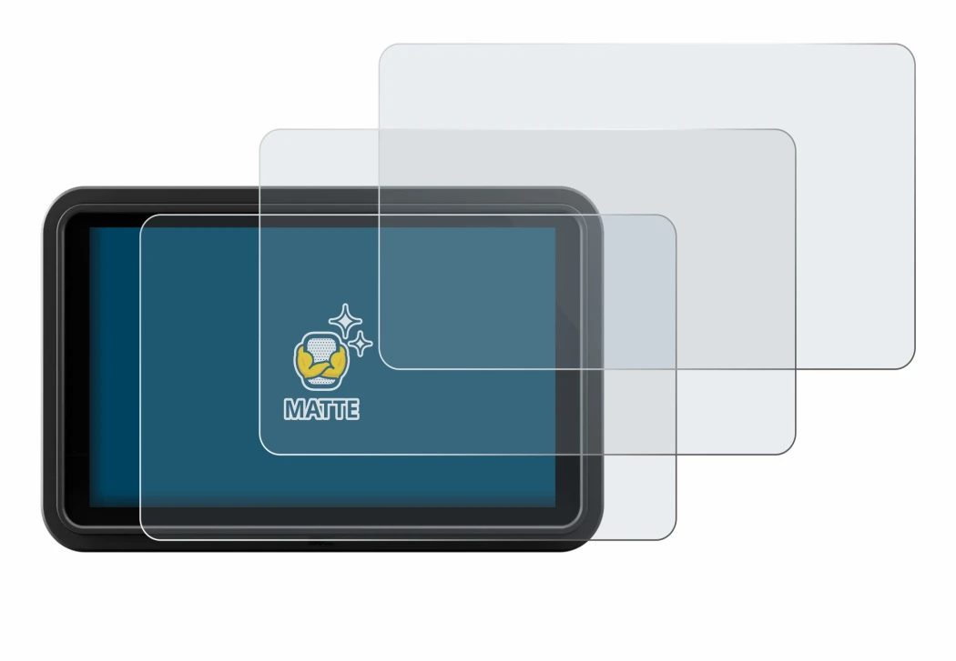 Immagine del dispositivo Atomos Shinobi Go con un'ampia varietà di protezioni per lo schermo.
