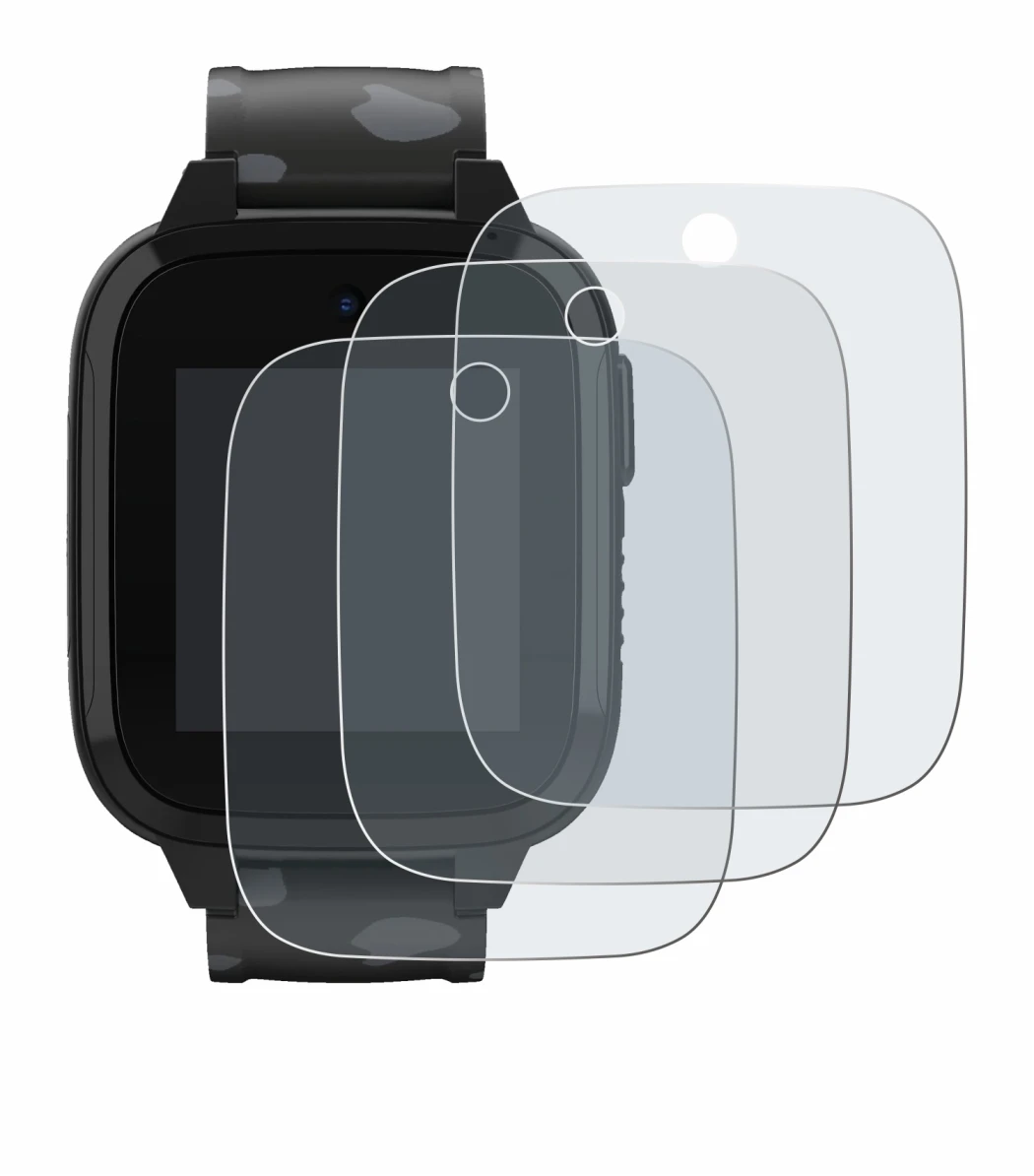 Immagine del dispositivo Xplora XGO3 (2a Gen.) con un'ampia varietà di protezioni per lo schermo.