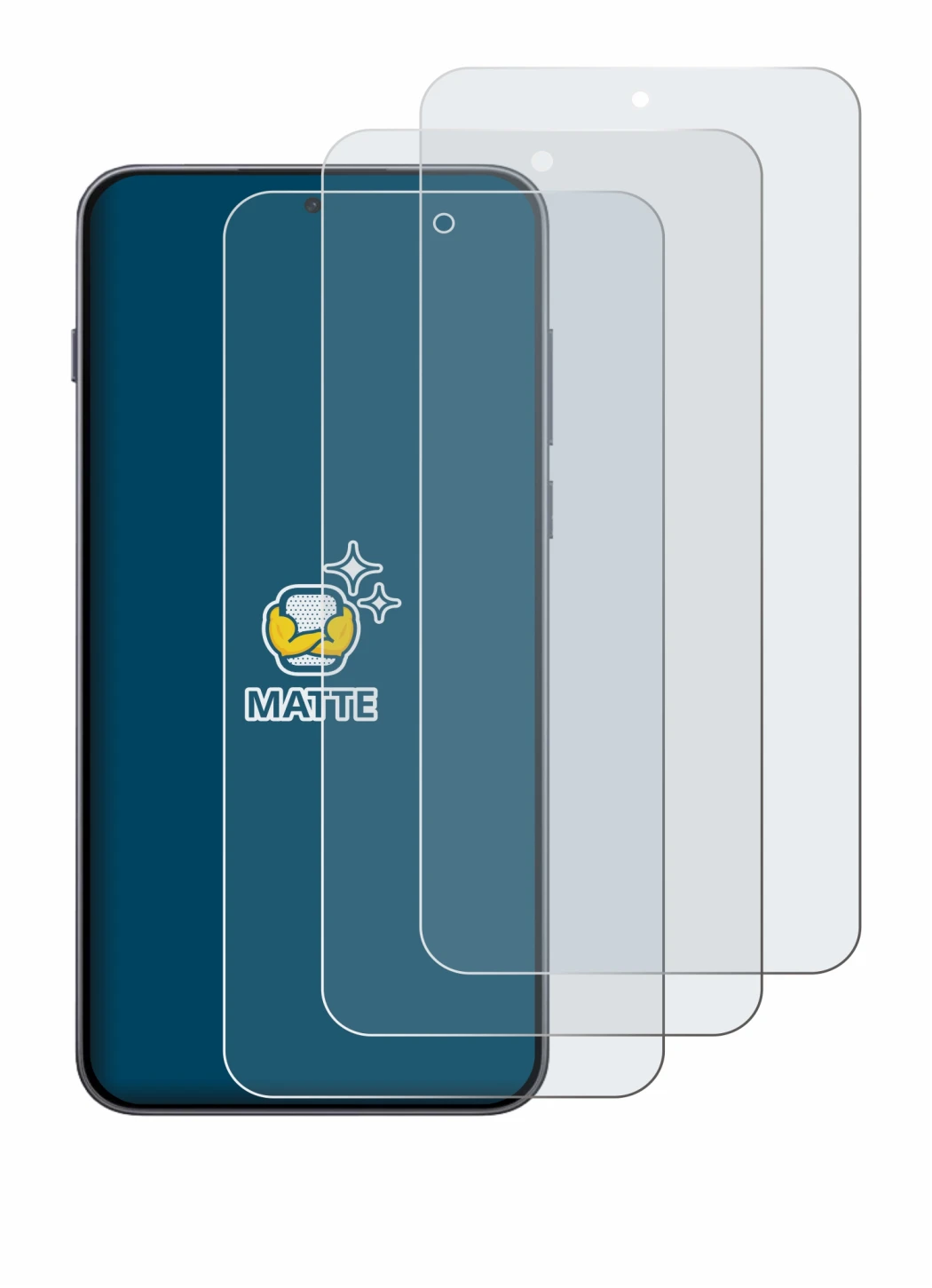 Immagine del dispositivo OnePlus Nord 5 con un'ampia varietà di protezioni per lo schermo.