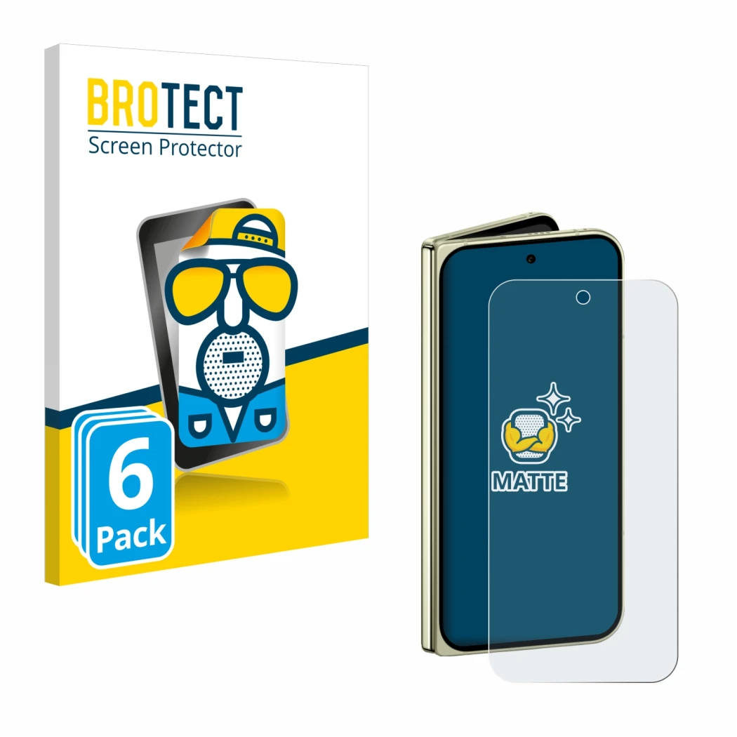 Parte frontale di una confezione del prodotto con il logo del marchio BROTECT. Accanto è raffigurato il dispositivo Google Pix