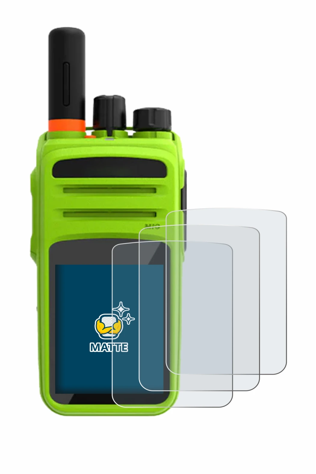 Immagine del dispositivo Talkpod N58 Plus con un'ampia varietà di protezioni per lo schermo.