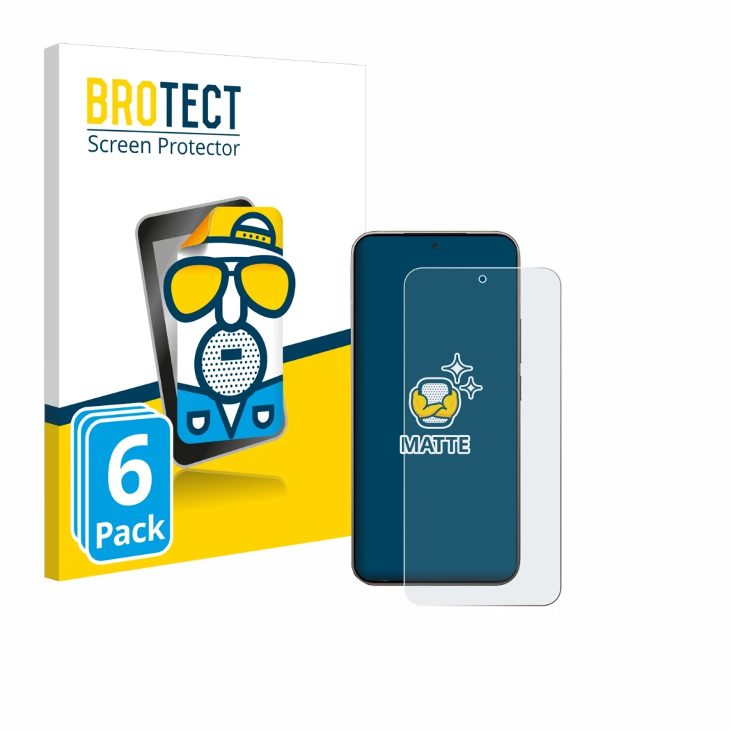 Parte frontale di una confezione del prodotto con il logo del marchio BROTECT. Accanto è raffigurato il dispositivo Xiaomi 15T