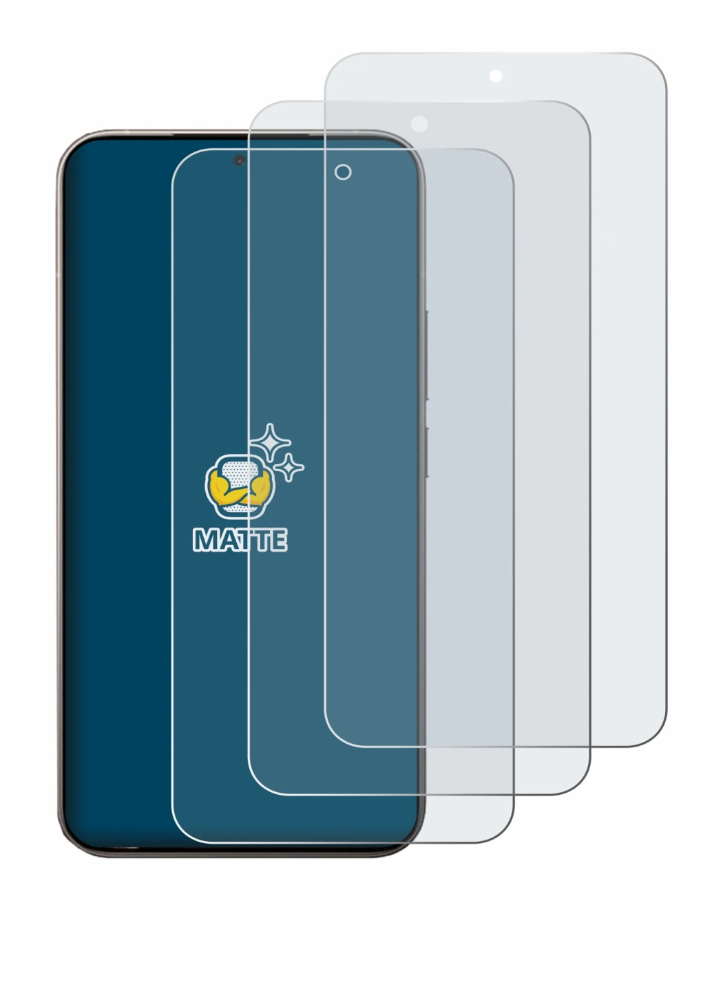 Immagine del dispositivo Xiaomi 15T Pro con un'ampia varietà di protezioni per lo schermo.