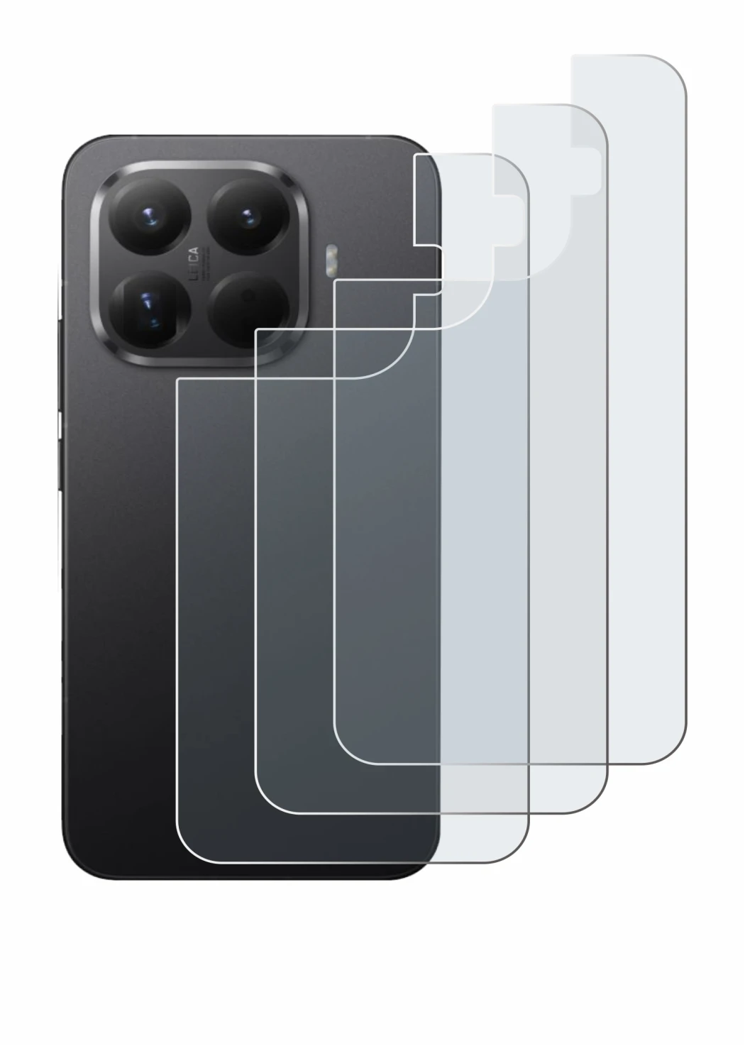 Immagine del dispositivo Xiaomi 15T Pro (Posteriore) con un'ampia varietà di protezioni per lo schermo.