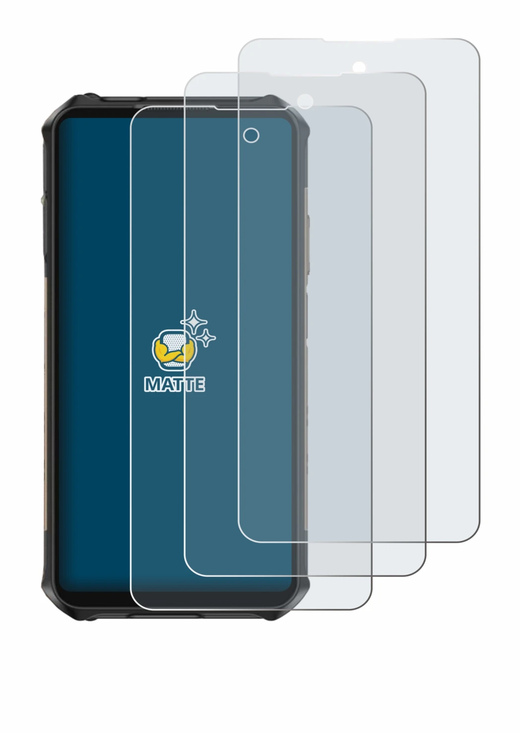 Immagine del dispositivo Ulefone Armor X16 Pro con un'ampia varietà di protezioni per lo schermo.