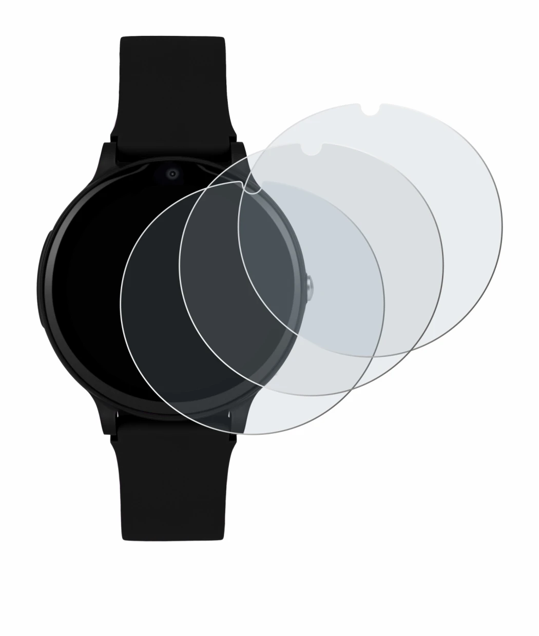 Immagine del dispositivo One2Track Connect One con un'ampia varietà di protezioni per lo schermo.