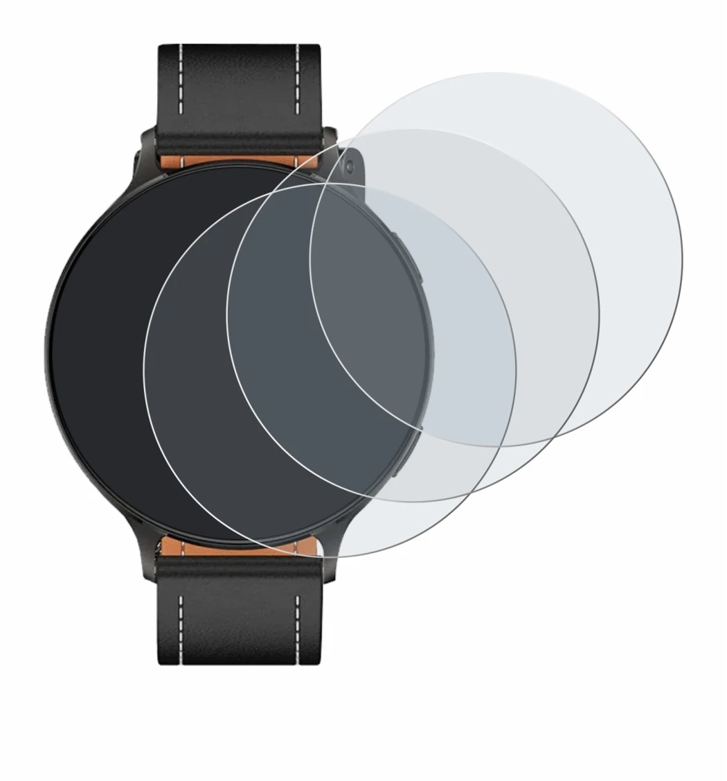 Immagine del dispositivo Pireware Nano Smartwatch con un'ampia varietà di protezioni per lo schermo.