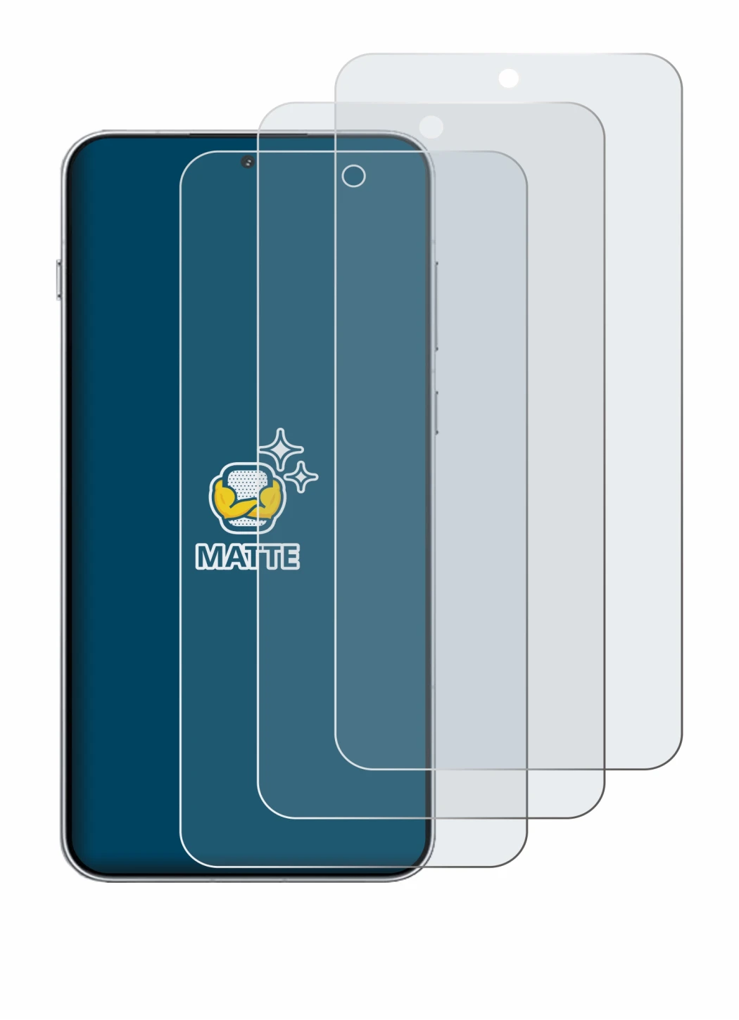 Immagine del dispositivo OnePlus 15R con un'ampia varietà di protezioni per lo schermo.