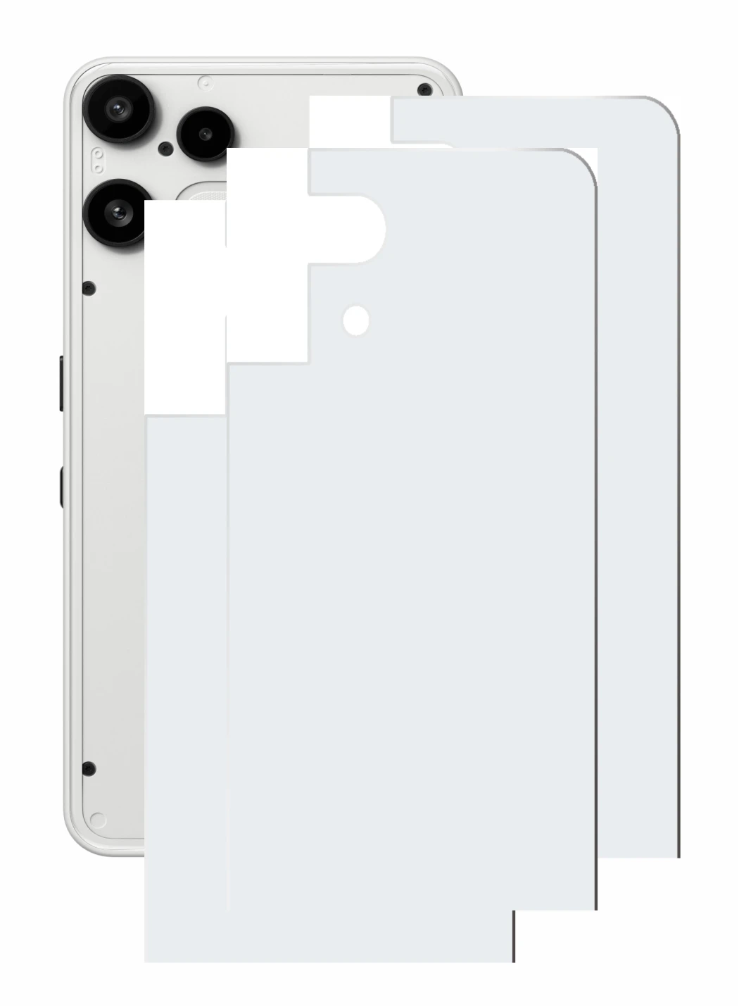 Immagine del dispositivo Nothing Phone (3a) Lite (Posteriore) con un'ampia varietà di protezioni per lo schermo.
