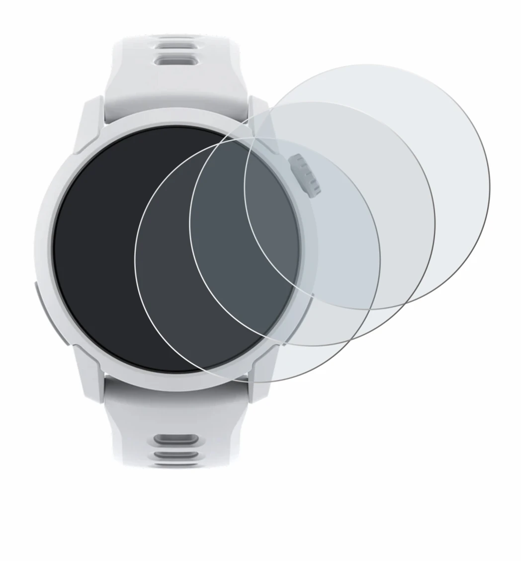 Immagine del dispositivo Coros Pace 4 con un'ampia varietà di protezioni per lo schermo.