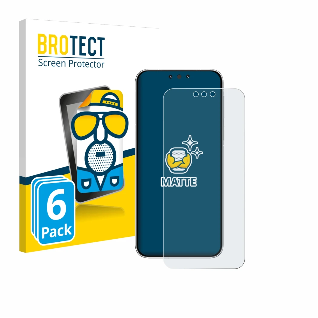 Parte frontale di una confezione del prodotto con il logo del marchio BROTECT. Accanto è raffigurato il dispositivo Huawei Mat