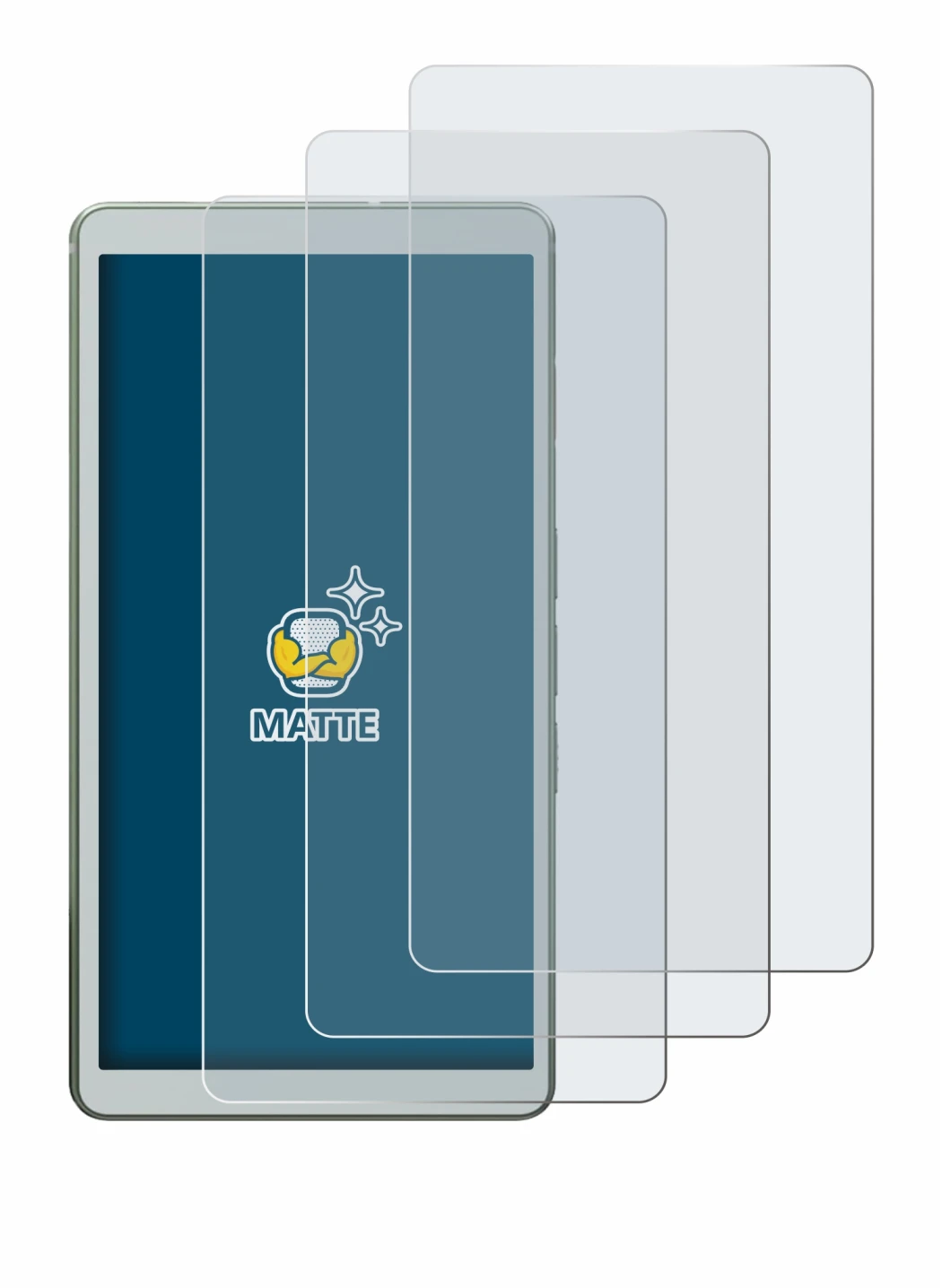 Immagine del dispositivo Viwoods AiPaper Reader con un'ampia varietà di protezioni per lo schermo.