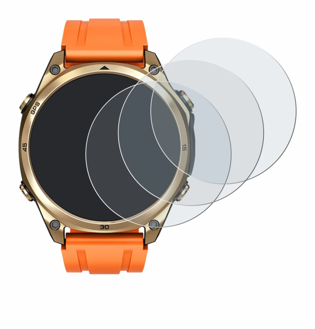 Immagine del dispositivo Doogee Anywise W1 con un'ampia varietà di protezioni per lo schermo.