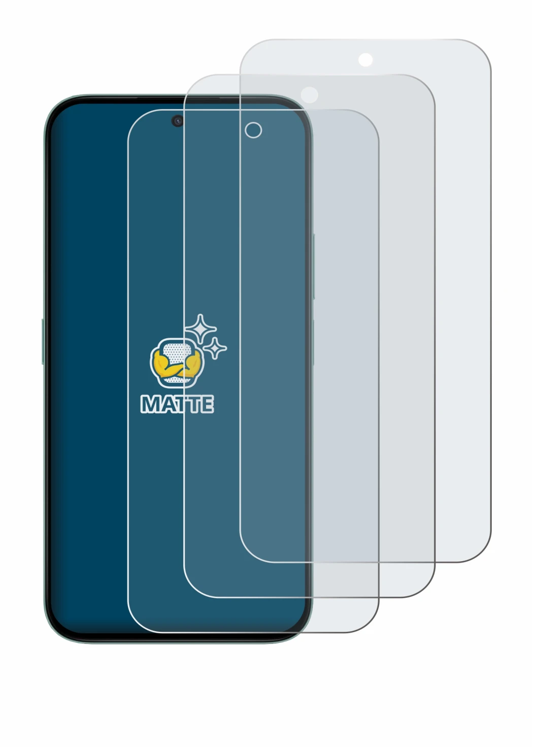 Immagine del dispositivo Honor X6c con un'ampia varietà di protezioni per lo schermo.
