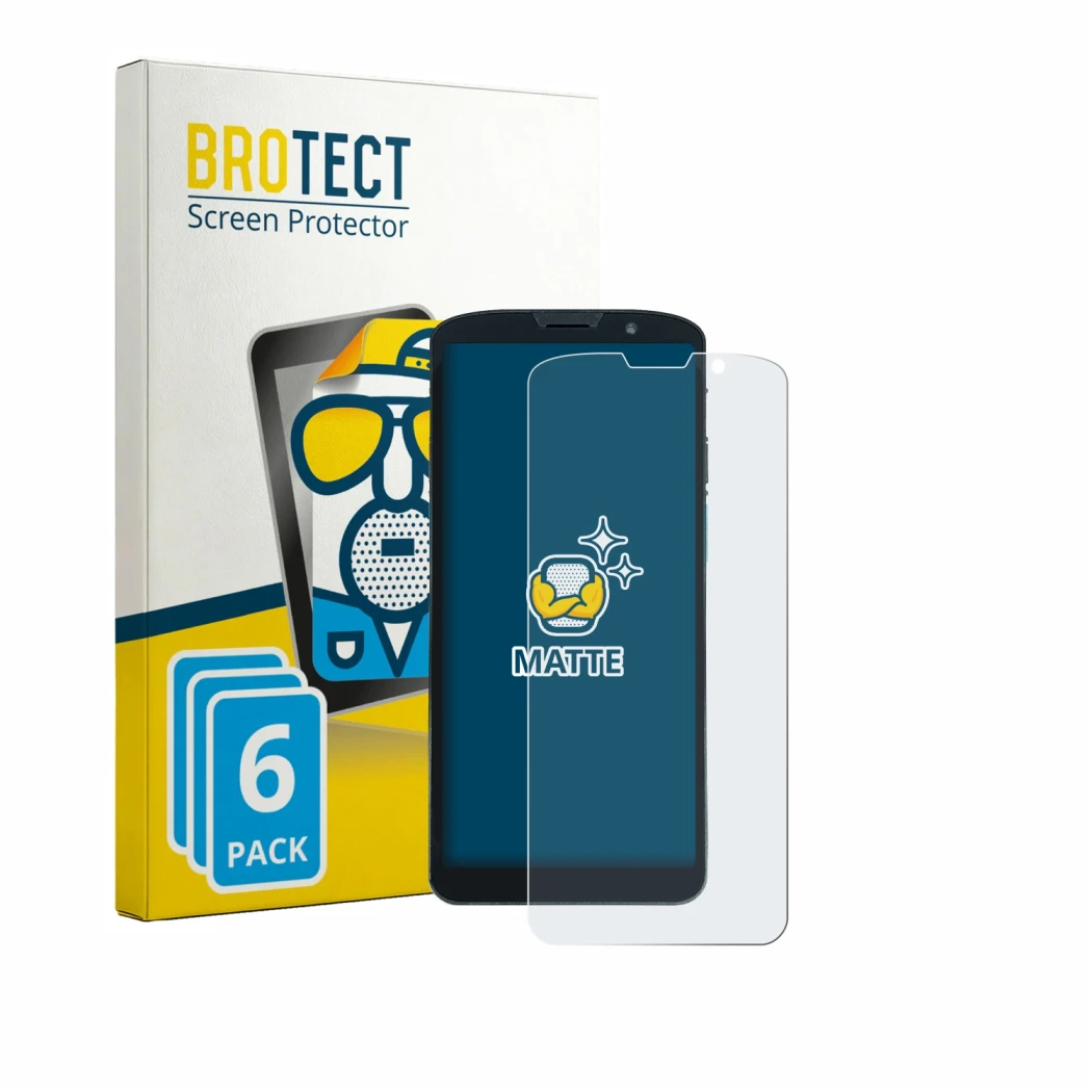 Parte frontale di una confezione del prodotto con il logo del marchio BROTECT. Accanto è raffigurato il dispositivo Unitech EA