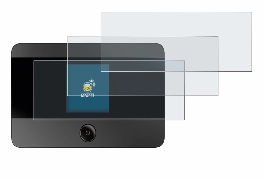 Immagine del dispositivo TP-Link M7350 con un'ampia varietà di protezioni per lo schermo.