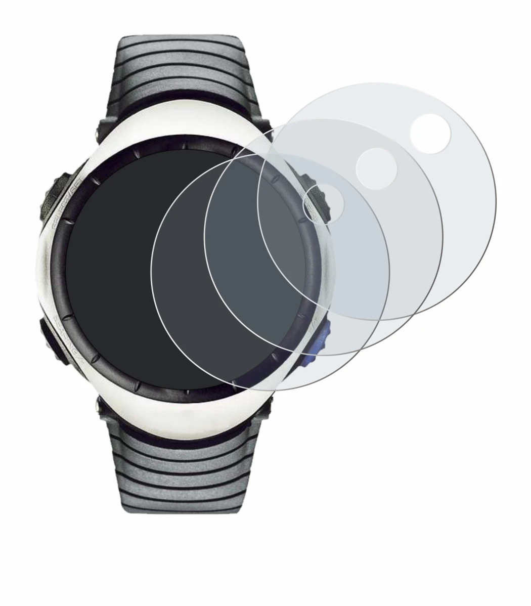 Immagine del dispositivo Suunto Regatta con un'ampia varietà di protezioni per lo schermo.