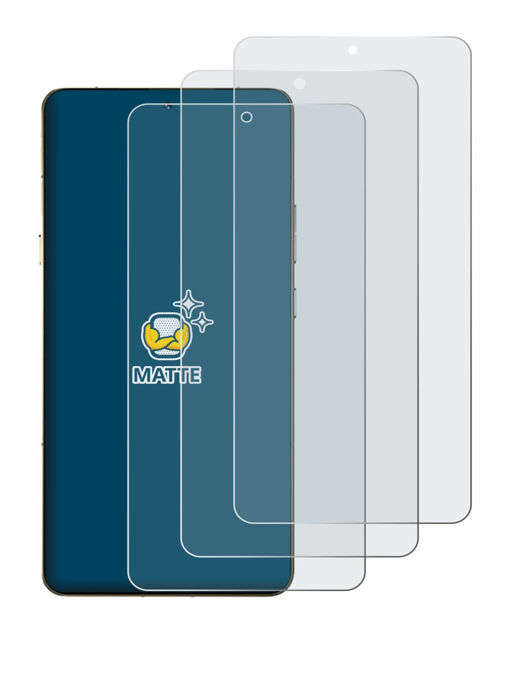 Immagine del dispositivo Motorola Signature con un'ampia varietà di protezioni per lo schermo.