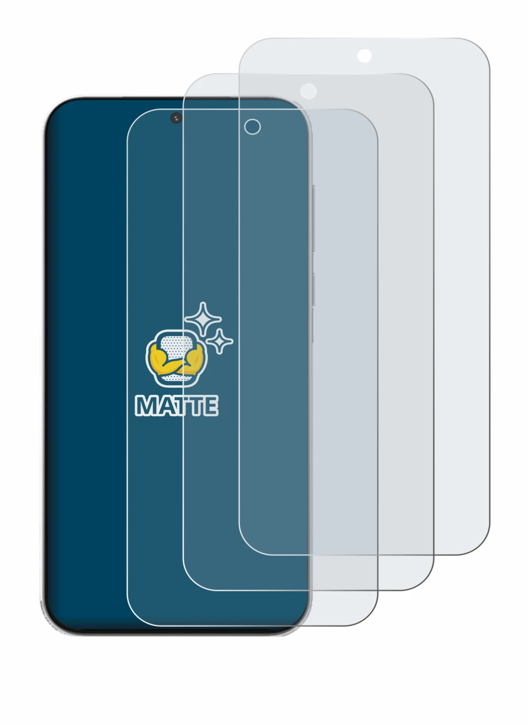 Immagine del dispositivo OnePlus Turbo 6V con un'ampia varietà di protezioni per lo schermo.