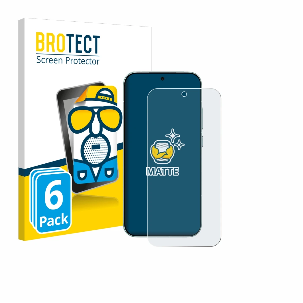 Parte frontale di una confezione del prodotto con il logo del marchio BROTECT. Accanto è raffigurato il dispositivo Xiaomi Red