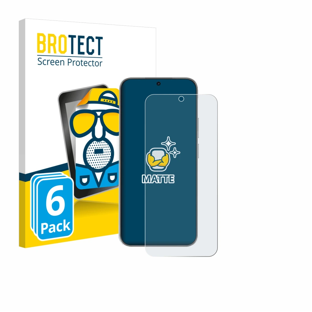 Parte frontale di una confezione del prodotto con il logo del marchio BROTECT. Accanto è raffigurato il dispositivo Huawei Nov