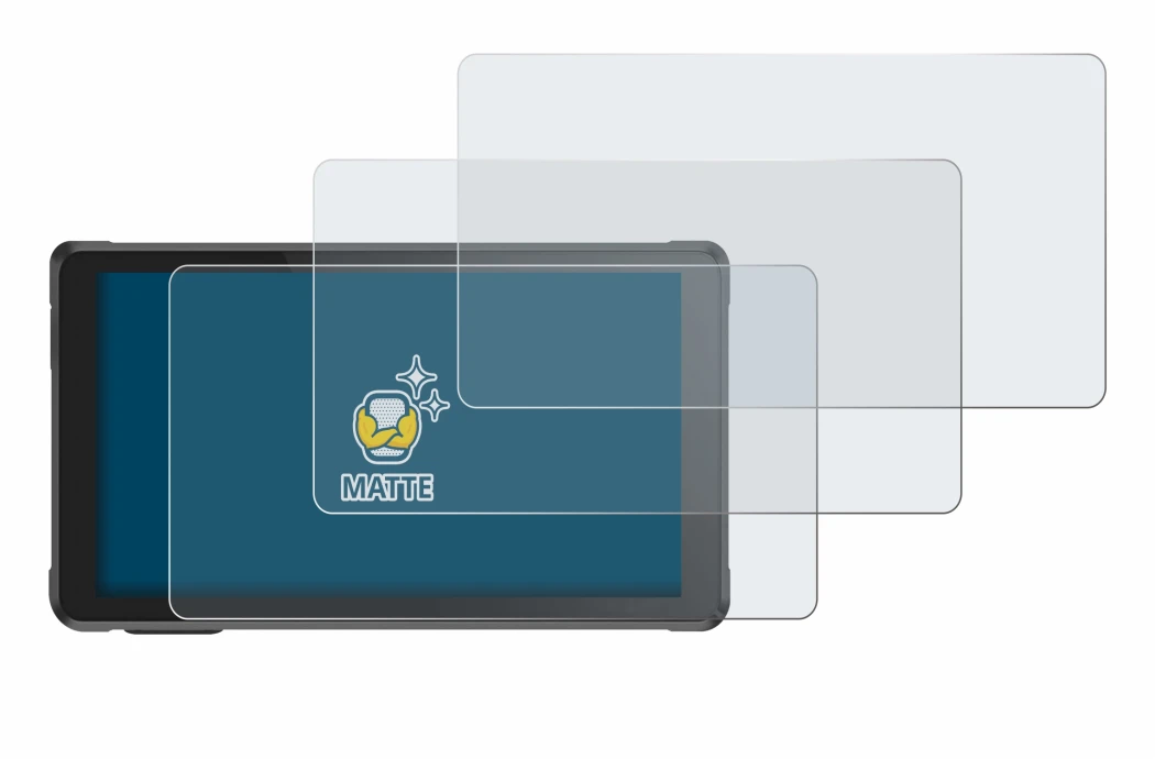 Immagine del dispositivo Interphone RideSync con un'ampia varietà di protezioni per lo schermo.