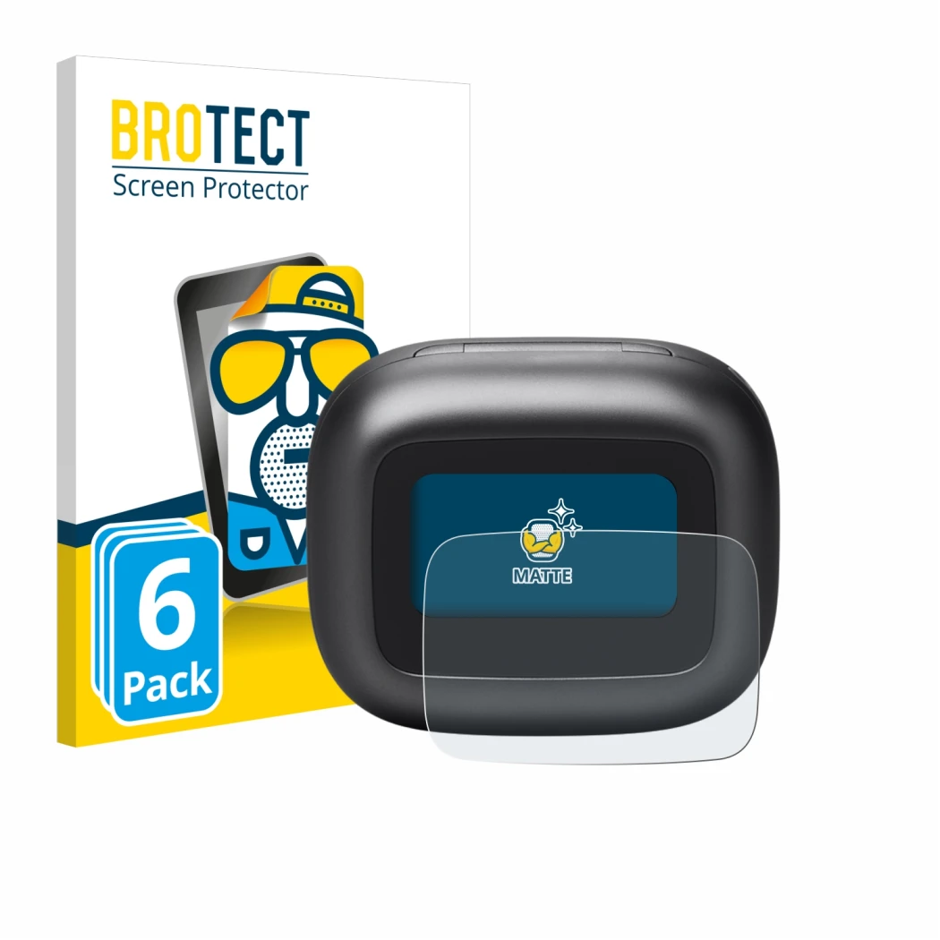 Parte frontale di una confezione del prodotto con il logo del marchio BROTECT. Accanto è raffigurato il dispositivo JBL Live B