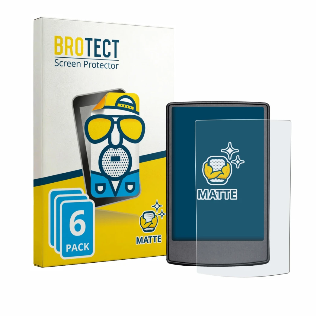 Parte frontale di una confezione del prodotto con il logo del marchio BROTECT. Accanto è raffigurato il dispositivo Engwe Engi