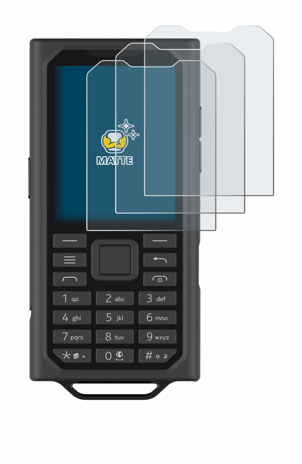 Immagine del dispositivo HMD Terra M con un'ampia varietà di protezioni per lo schermo.