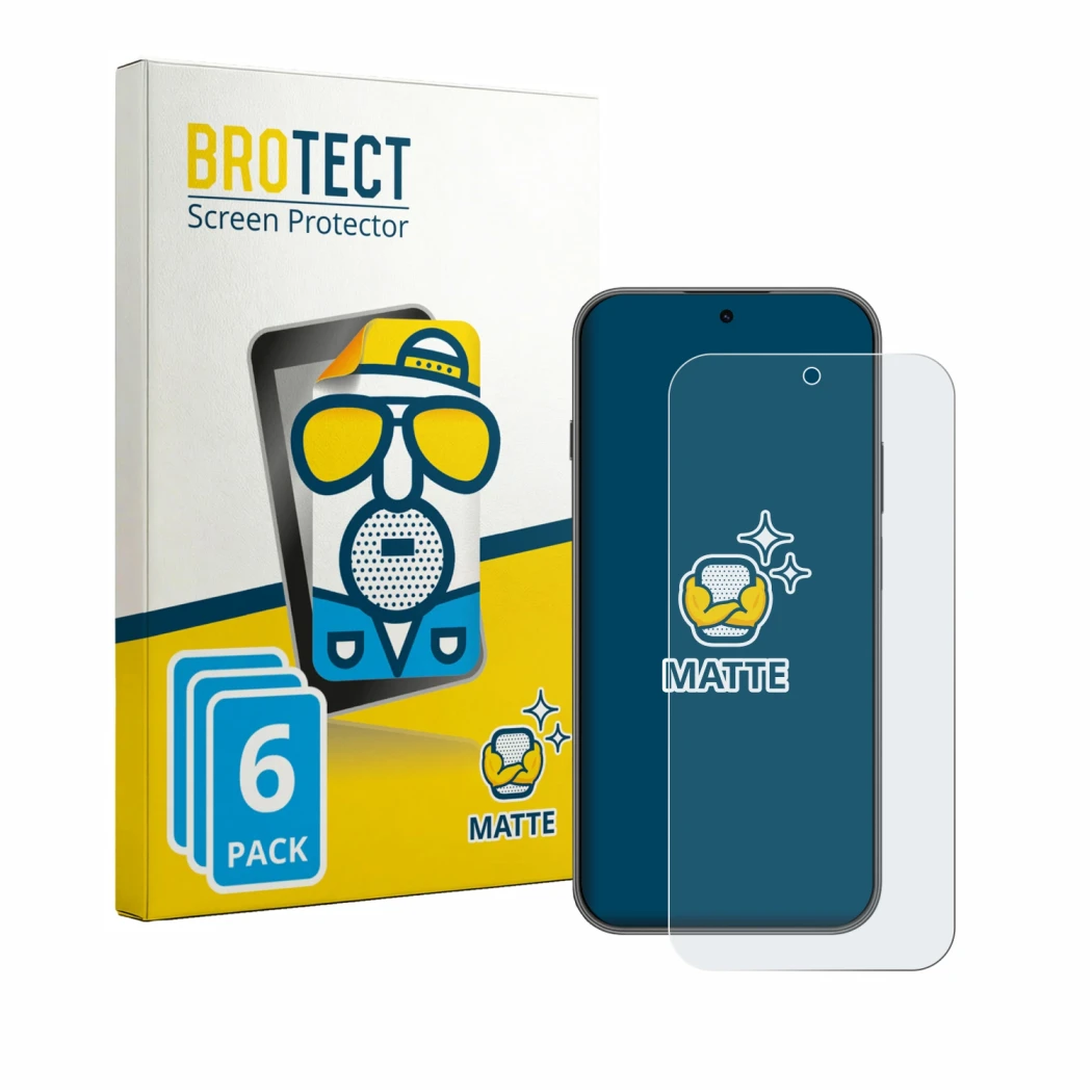 Parte frontale di una confezione del prodotto con il logo del marchio BROTECT. Accanto è raffigurato il dispositivo Huawei Nov
