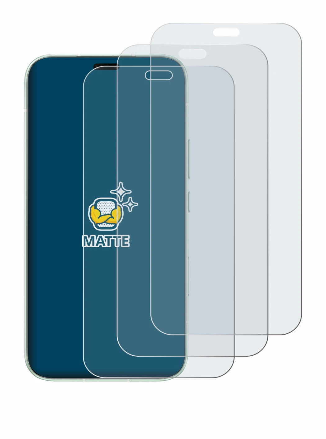 Immagine del dispositivo Honor 600e con un'ampia varietà di protezioni per lo schermo.