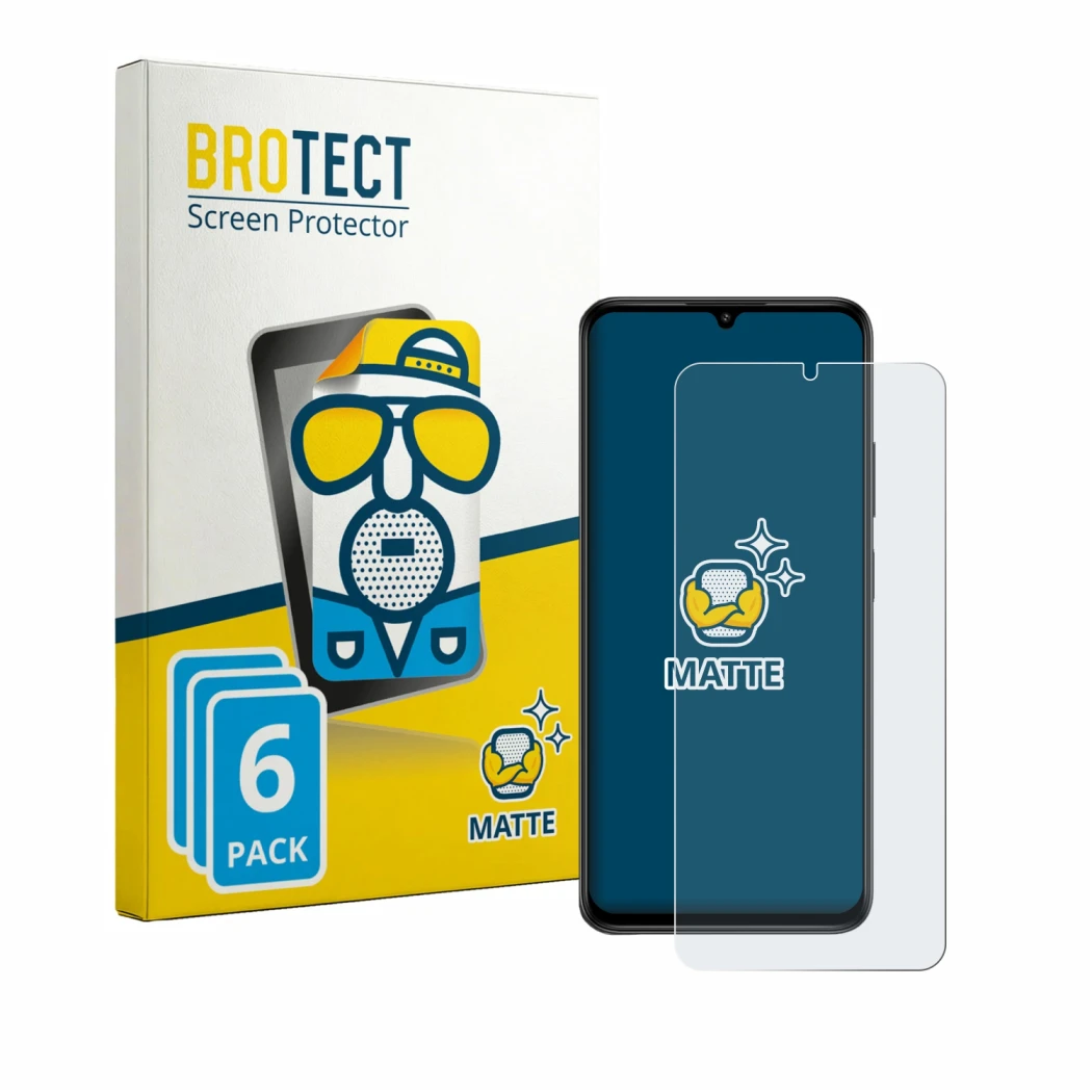 Parte frontale di una confezione del prodotto con il logo del marchio BROTECT. Accanto è raffigurato il dispositivo Lava Bold