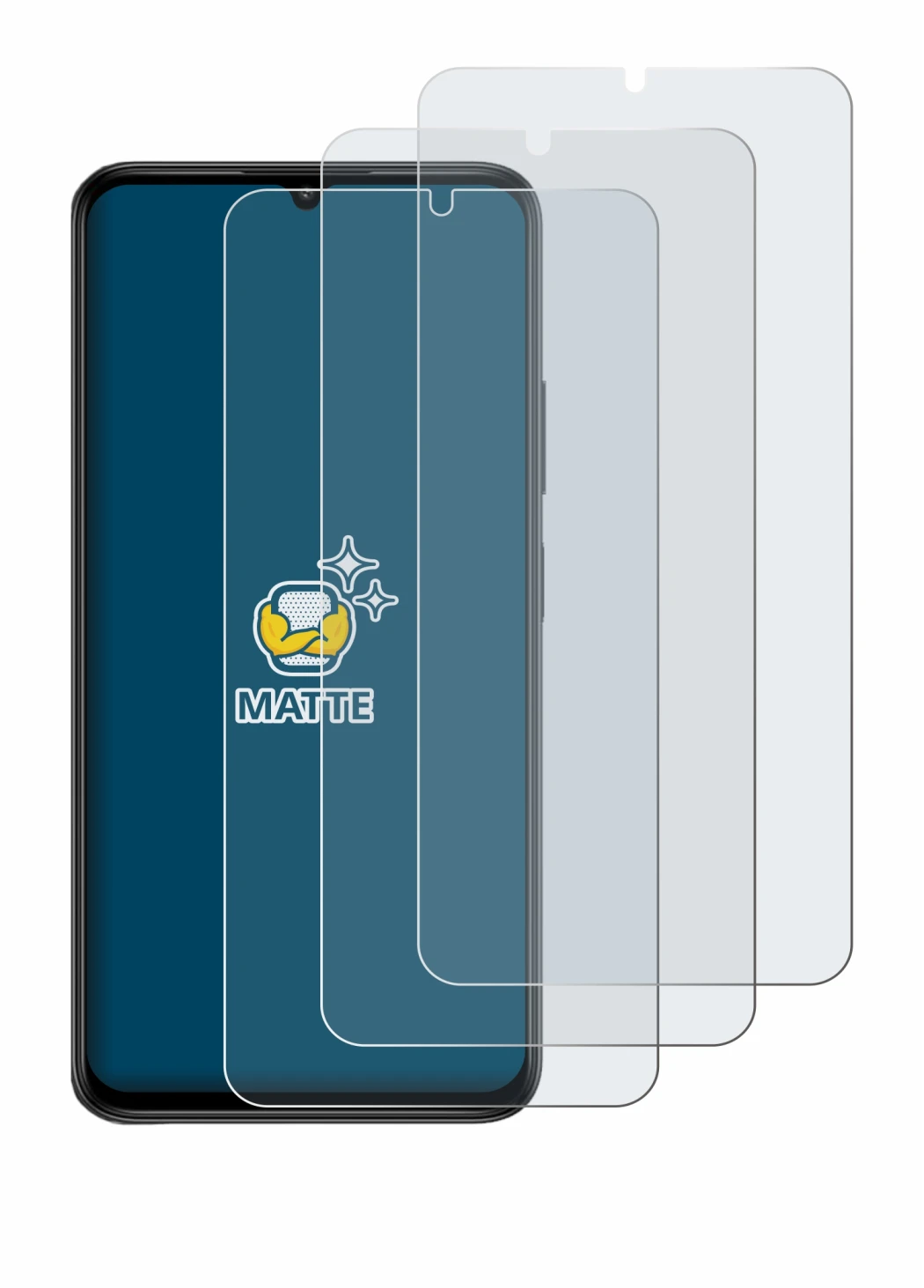 Immagine del dispositivo Lava Bold N2 con un'ampia varietà di protezioni per lo schermo.