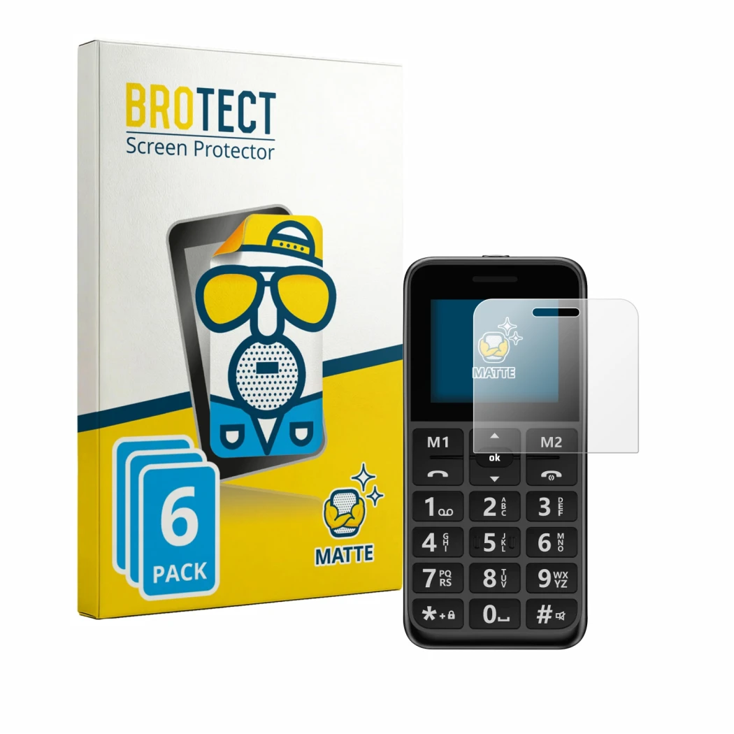 Parte frontale di una confezione del prodotto con il logo del marchio BROTECT. Accanto è raffigurato il dispositivo Peaq PMP 9