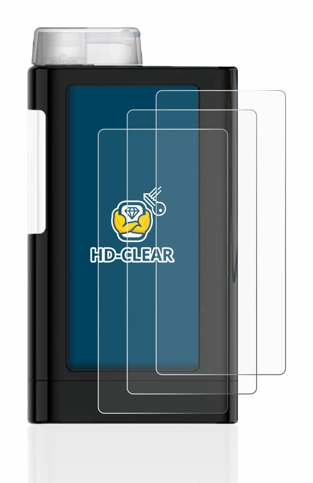 Immagine del dispositivo Mylife YpsoPump con un'ampia varietà di protezioni per lo schermo.