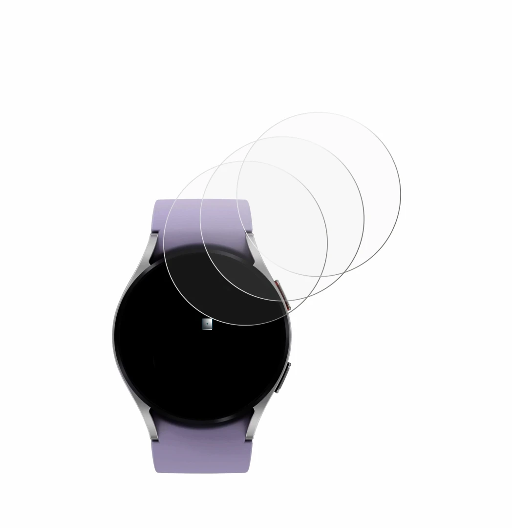 Immagine del dispositivo Samsung Galaxy Watch 5 (40mm) con un'ampia varietà di protezioni per lo schermo.