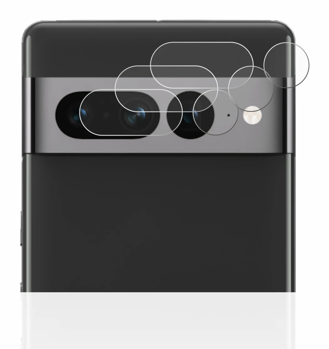 Immagine del dispositivo Google Pixel 7 Pro (SOLO Fotocamera) con un'ampia varietà di protezioni per lo schermo.