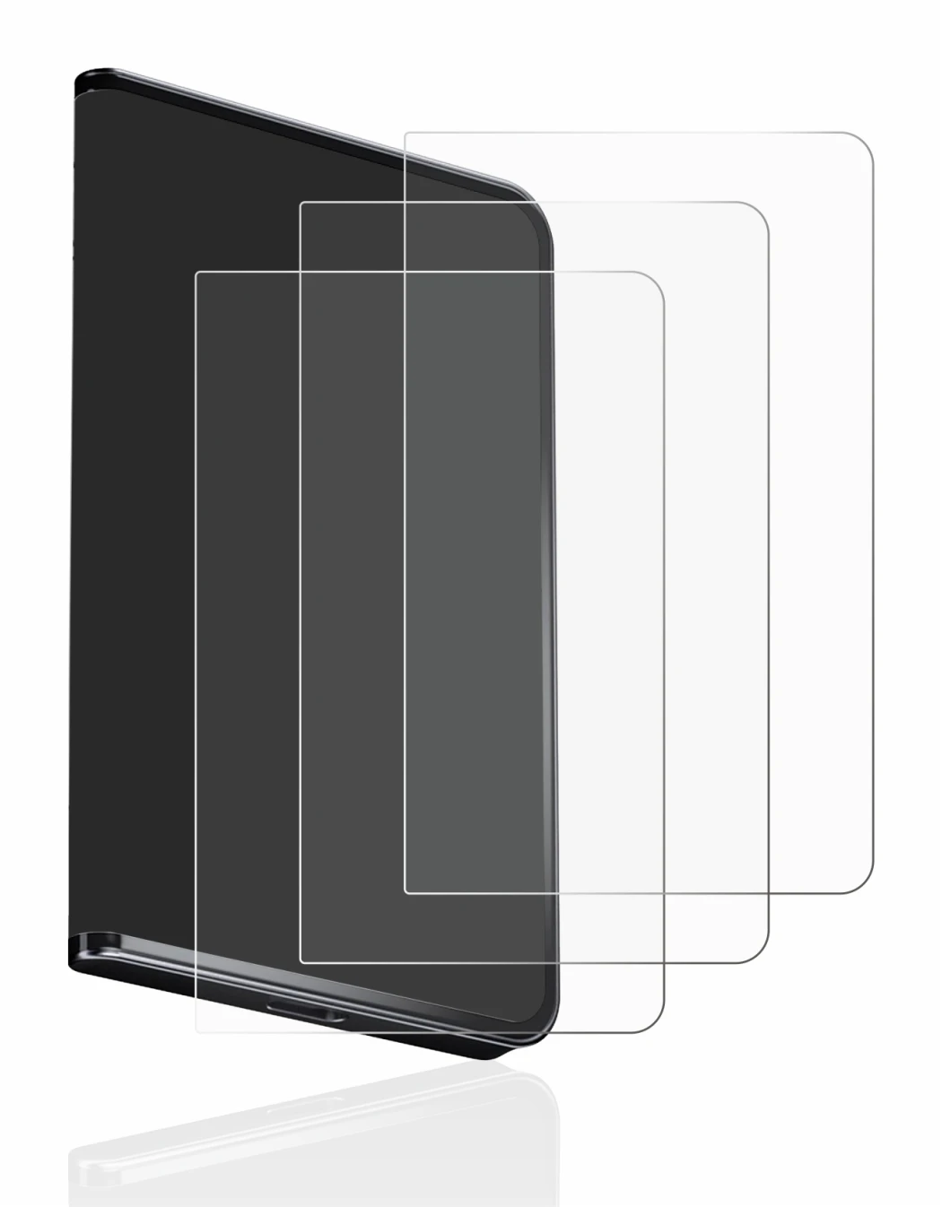 Immagine del dispositivo Ledger Stax crypto wallet con un'ampia varietà di protezioni per lo schermo.