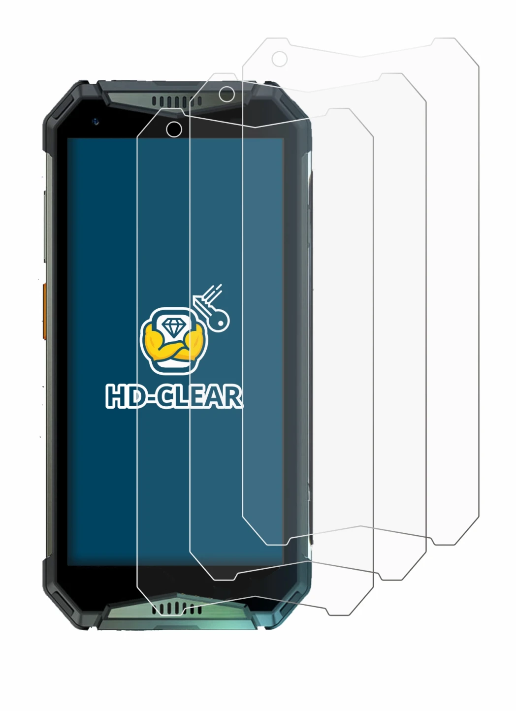 Immagine del dispositivo Ulefone Armor 20WT con un'ampia varietà di protezioni per lo schermo.