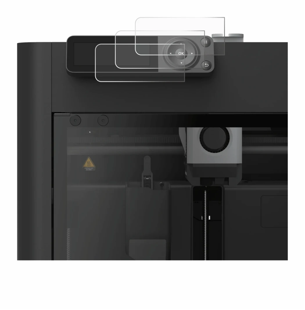 Immagine del dispositivo Bambu Lab P1S 3D Printer con un'ampia varietà di protezioni per lo schermo.