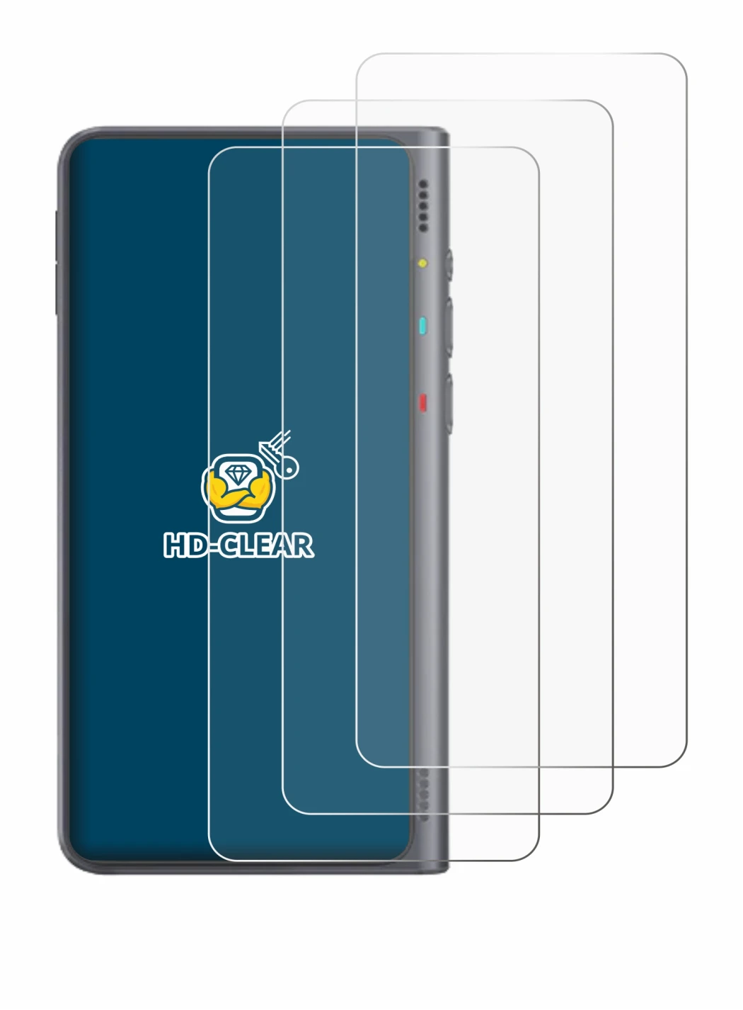 Immagine del dispositivo Timekettle Fluentalk T1 con un'ampia varietà di protezioni per lo schermo.