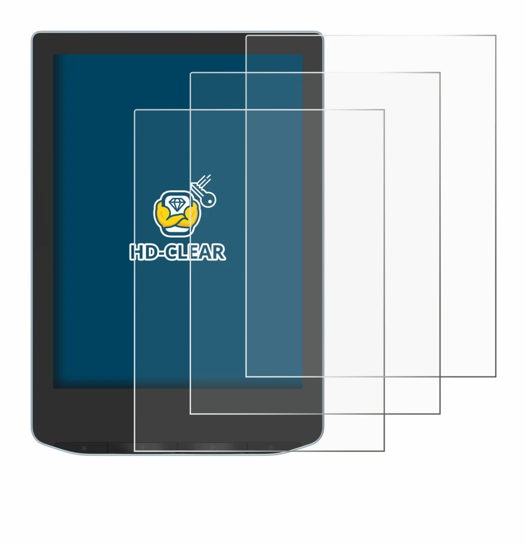 Immagine del dispositivo Vivlio Light con un'ampia varietà di protezioni per lo schermo.