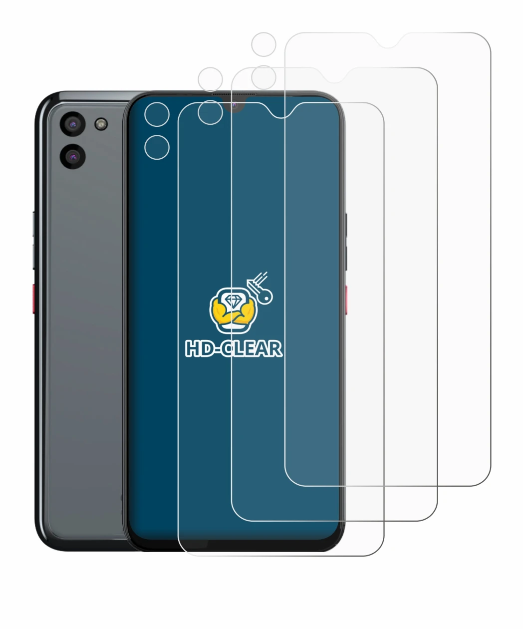 Immagine del dispositivo Gigaset GS5 PRO SE (Fronte+Fotocamera) con un'ampia varietà di protezioni per lo schermo.