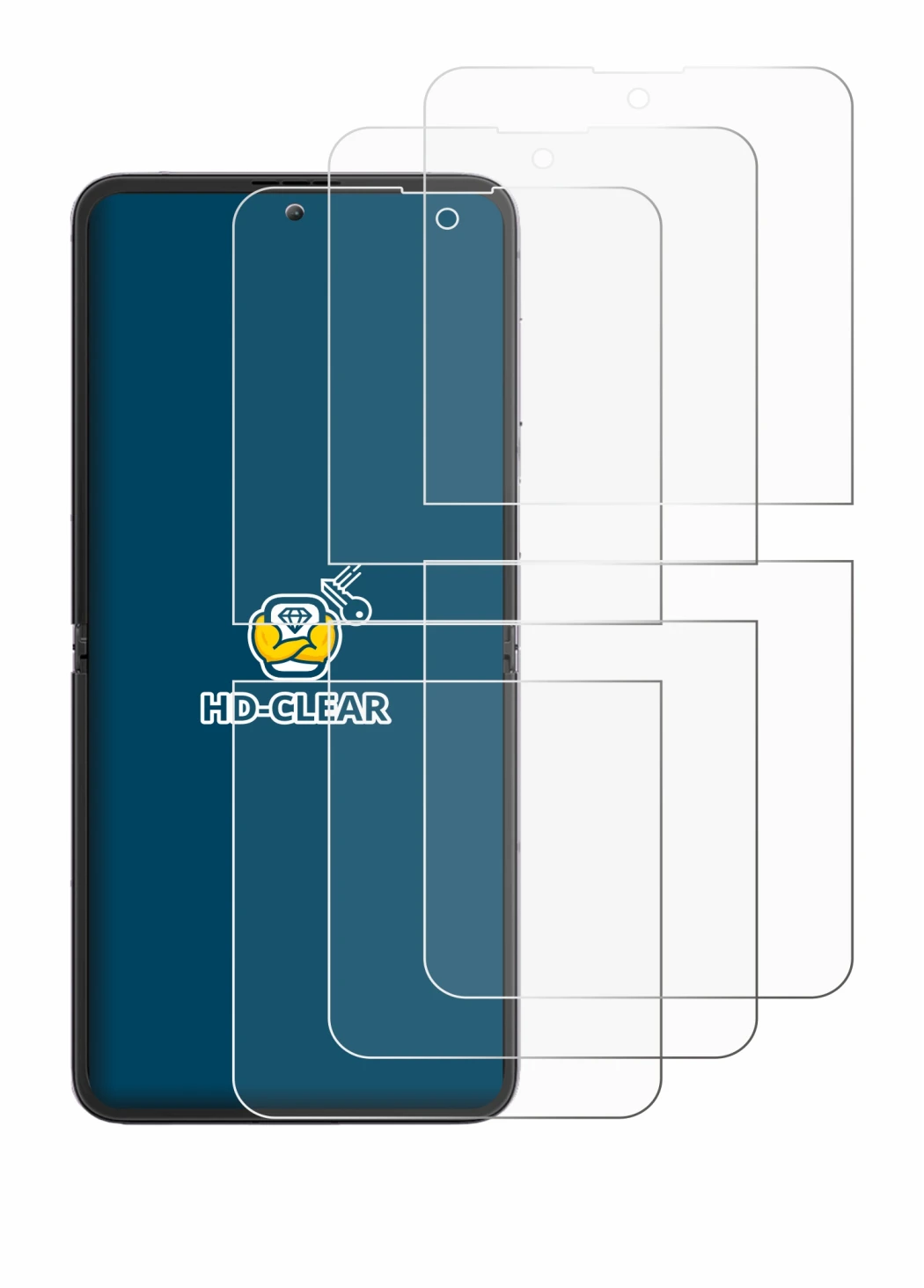 Immagine del dispositivo Blackview Hero 10 (Fronte Display) con un'ampia varietà di protezioni per lo schermo.