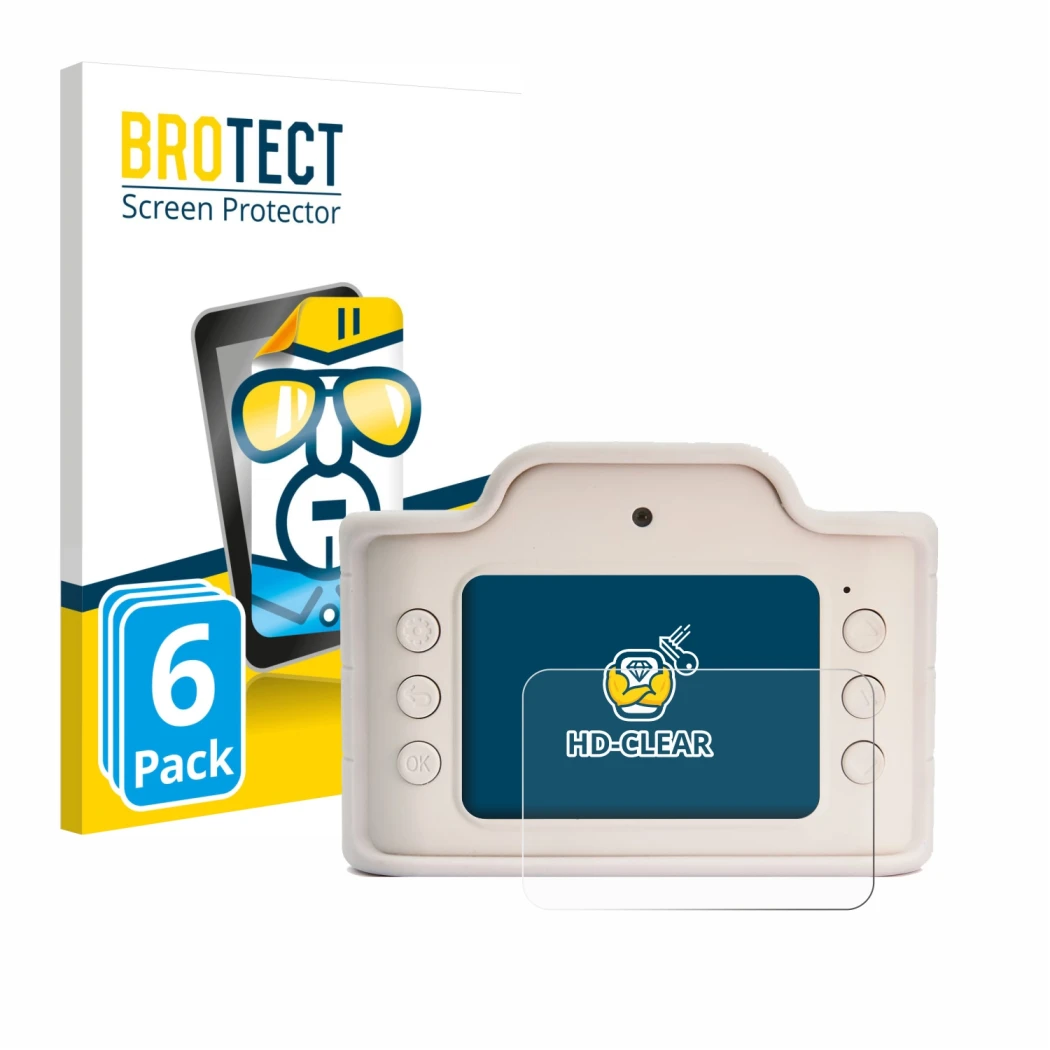 Parte frontale di una confezione del prodotto con il logo del marchio BROTECT. Accanto è raffigurato il dispositivo Hoppstar E