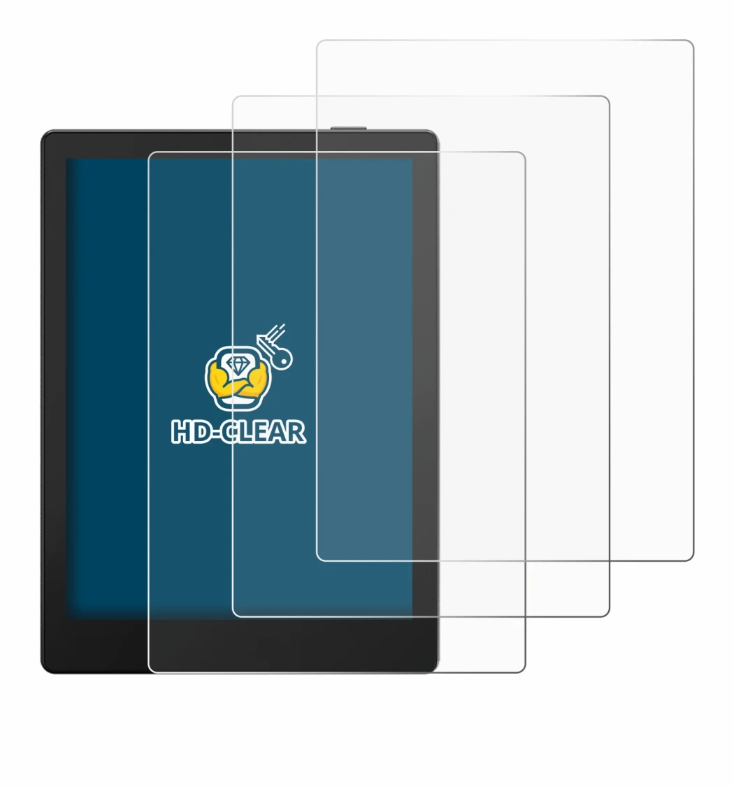 Immagine del dispositivo Boox Go 6 con un'ampia varietà di protezioni per lo schermo.