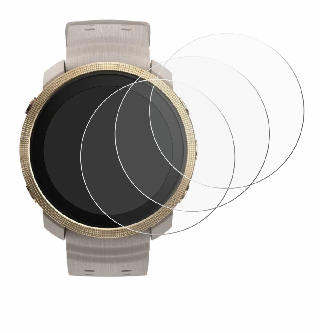 Immagine del dispositivo Polar Vantage M3 con un'ampia varietà di protezioni per lo schermo.