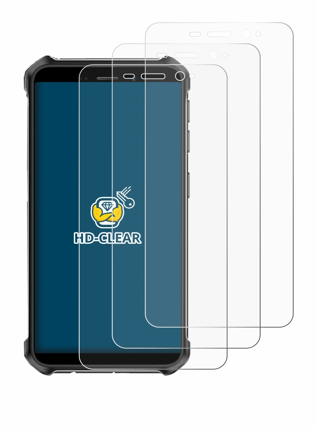 Immagine del dispositivo Ulefone Armor X12 con un'ampia varietà di protezioni per lo schermo.