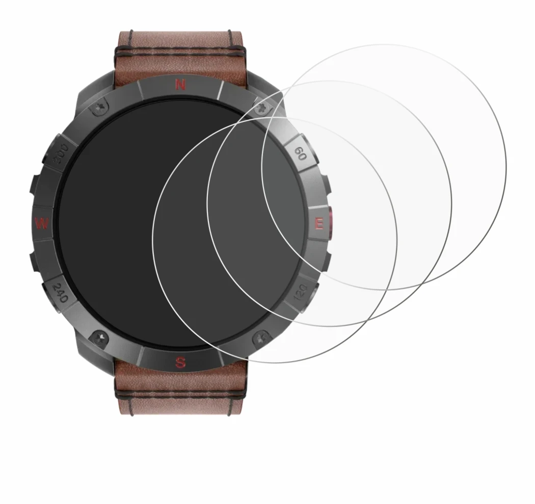 Immagine del dispositivo Polar Grit X2 Pro Titan con un'ampia varietà di protezioni per lo schermo.