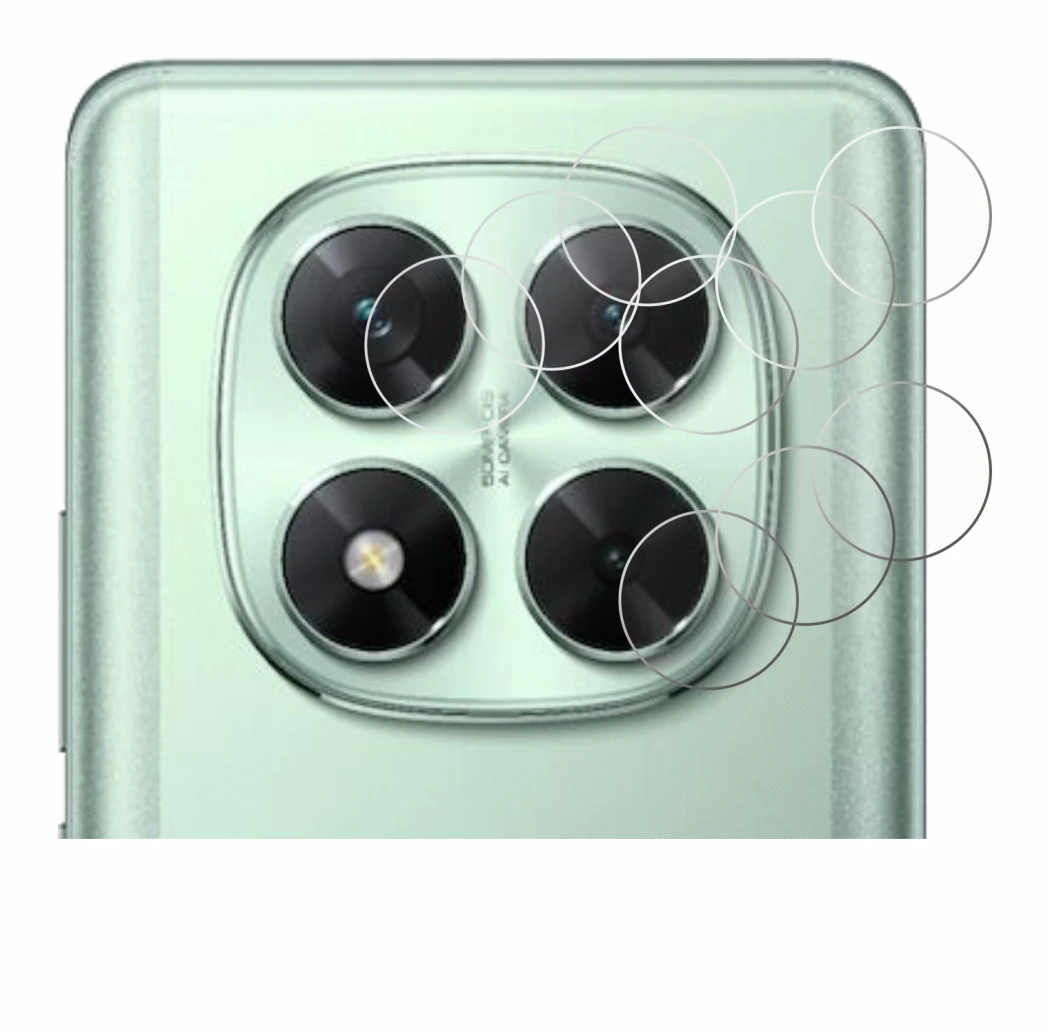 Immagine del dispositivo Xiaomi Poco X7 (SOLO Camera) con un'ampia varietà di protezioni per lo schermo.